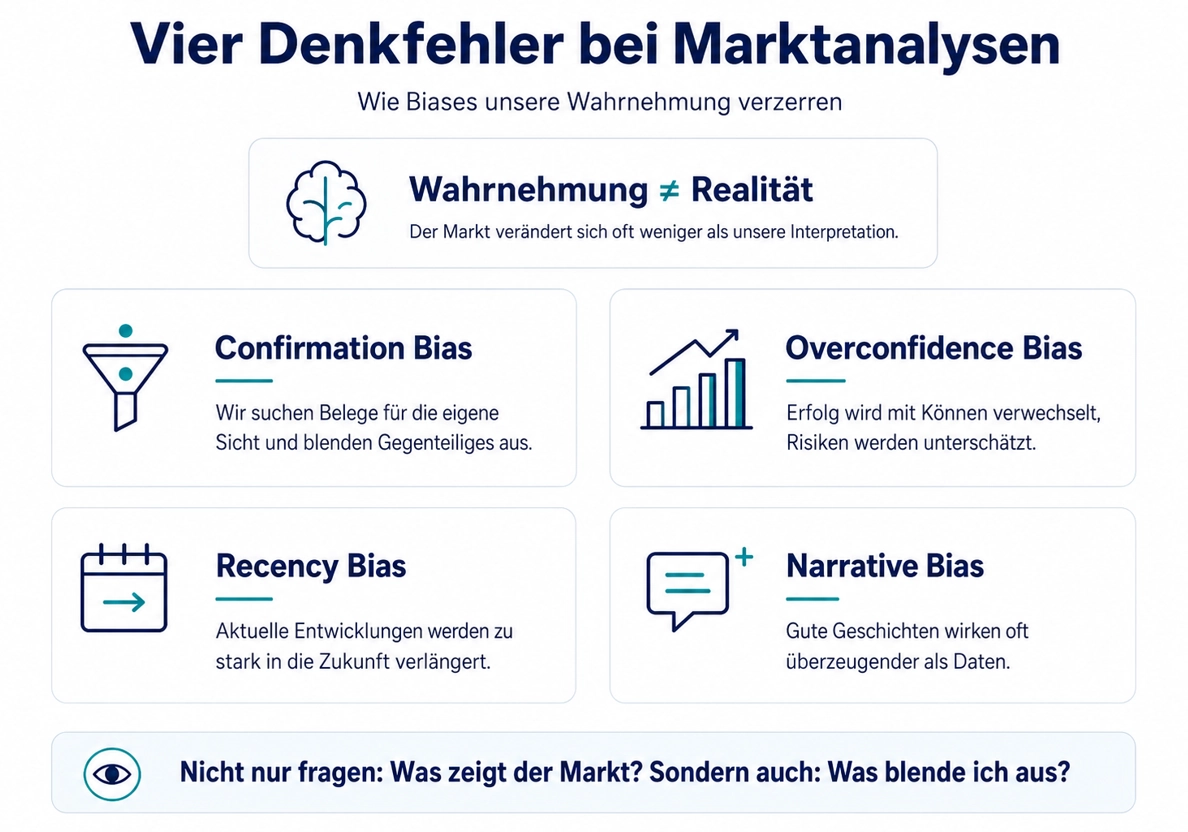 Vier klassische Denkfehler bei der Marktanalyse